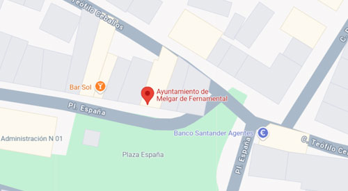 mapa Registro Civil Juzgado de Paz de Melgar de Fernamental Burgos