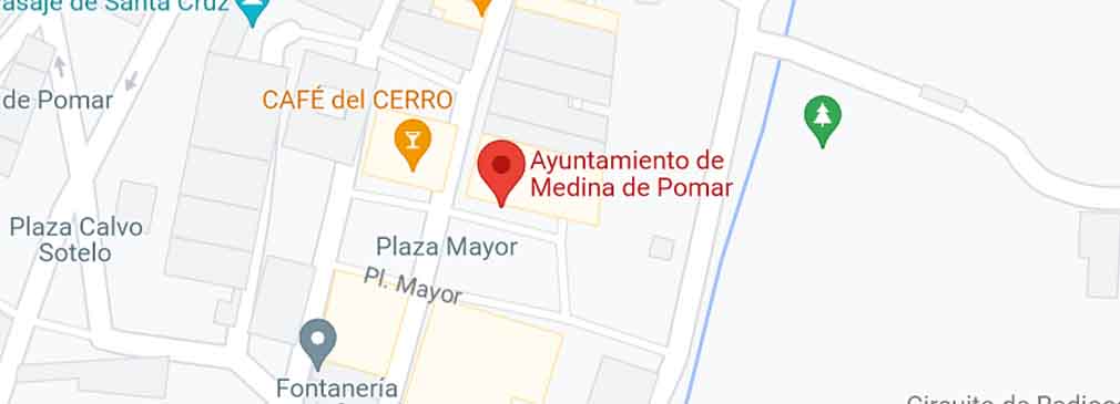 situación Registro Civil Medina de Pomar Burgos